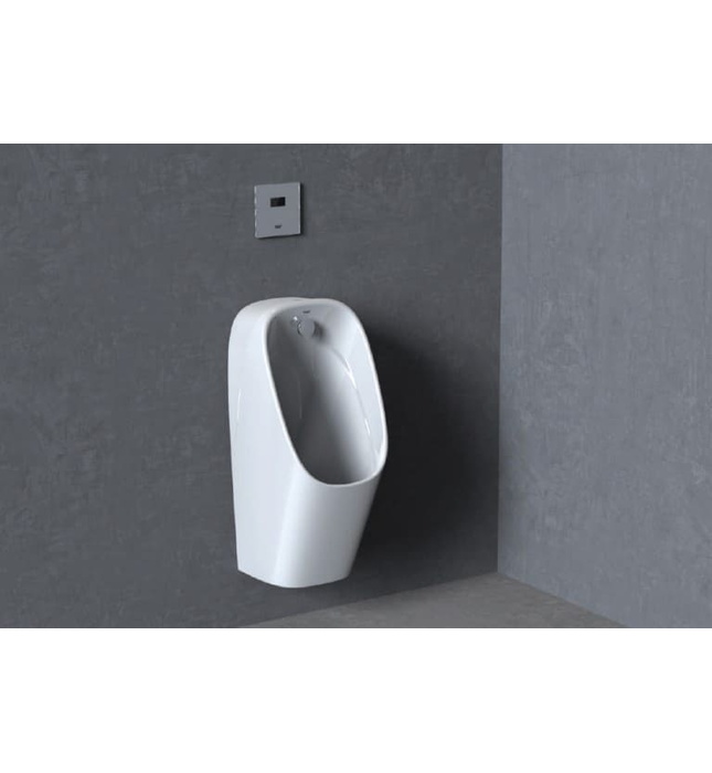 Van xả tiểu cảm ứng màu chrome dùng pin điện Aquatiz D3200