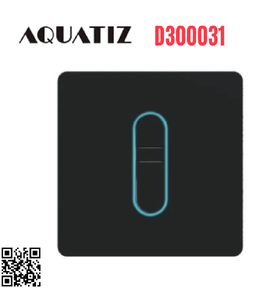 Van xả tiểu cảm ứng màu đen dùng pin điện Aquatiz D300031