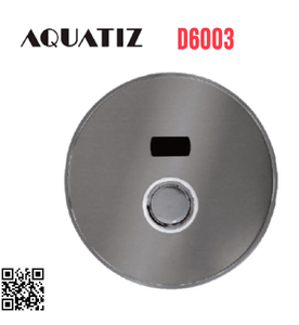 Van xả bồn cầu cảm ứng âm tường dùng pin điện Aquatiz D6003