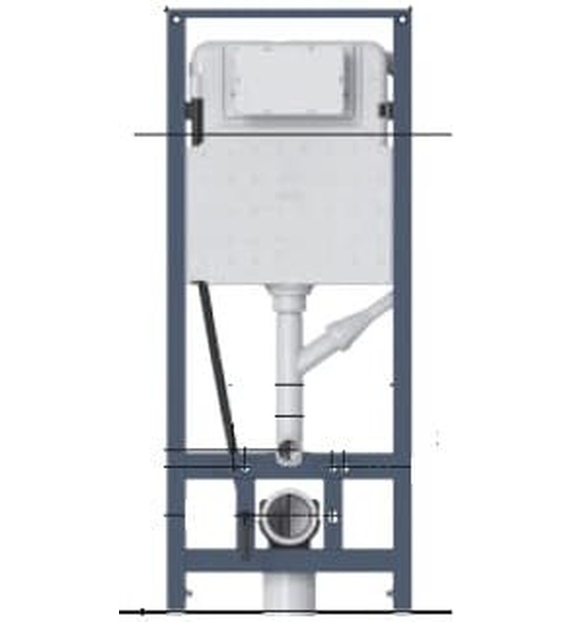 Khung két nước bồn cầu âm tường Aquatiz G3004