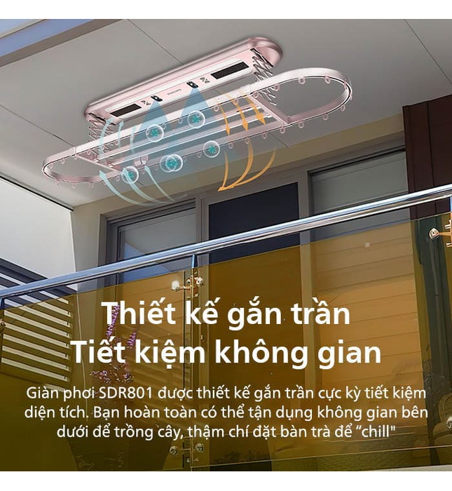 Giàn phơi thông minh Philips SDR801