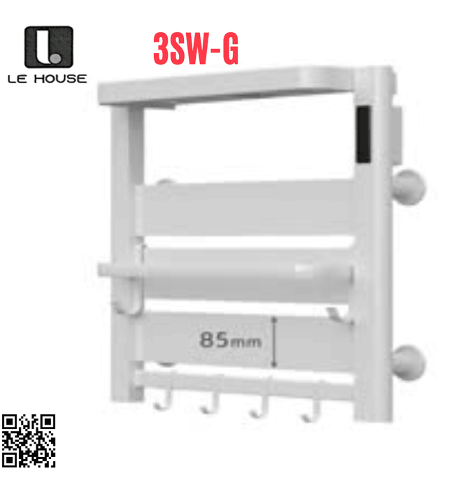 Thang sấy khăn thông mình màu xám Le House 3SW-G