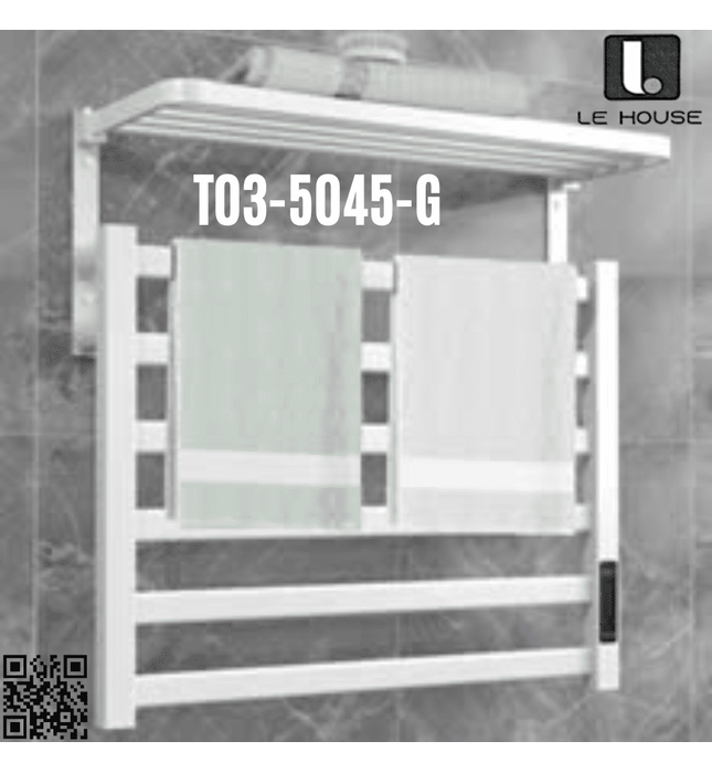 Giàn sấy khăn thông mình màu xám Le House T03-5045-G