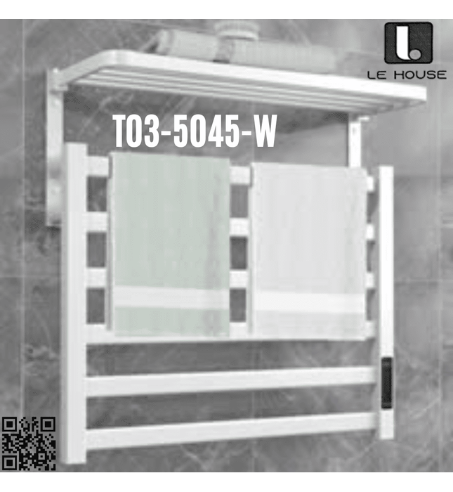 Giàn sấy khăn thông mình màu trắng Le House T03-5045-W