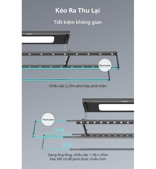 Giàn phơi thông minh Philips SDR501-AA0