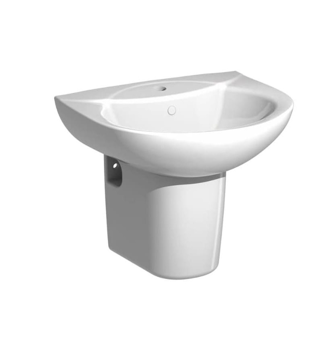 Chậu Lavabo Treo Tường Chân Lửng JOMOO P12748-1/11P-1