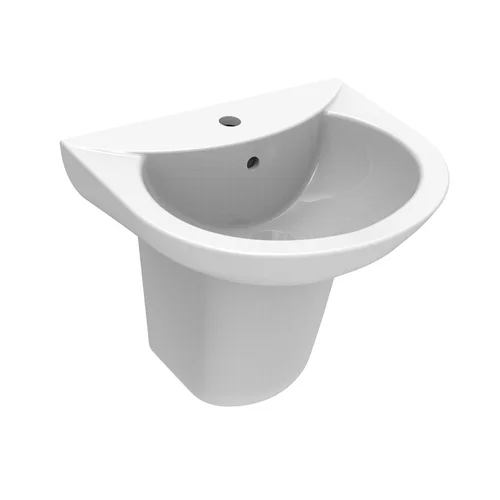 Chậu Lavabo Treo Tường Chân Lửng JOMOO 12162-1/11P-I011