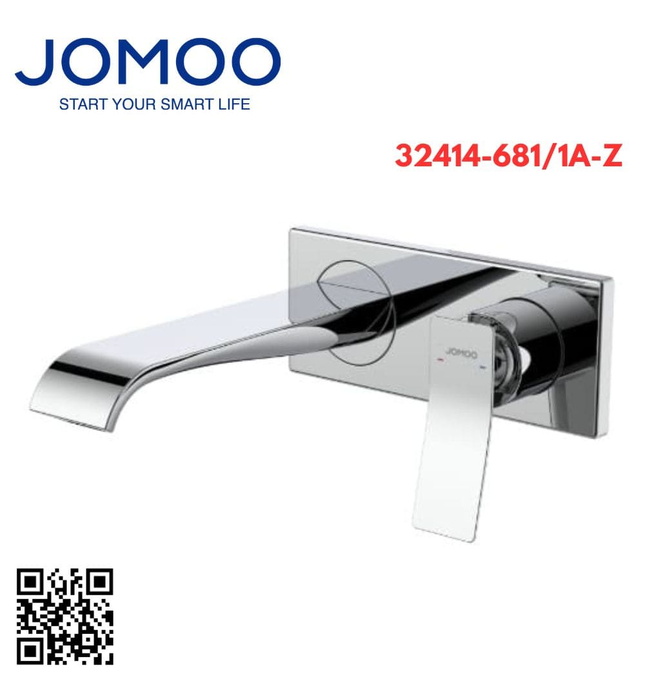 Vòi lavabo nóng lạnh âm tường Jomoo 32414-681/1A-Z