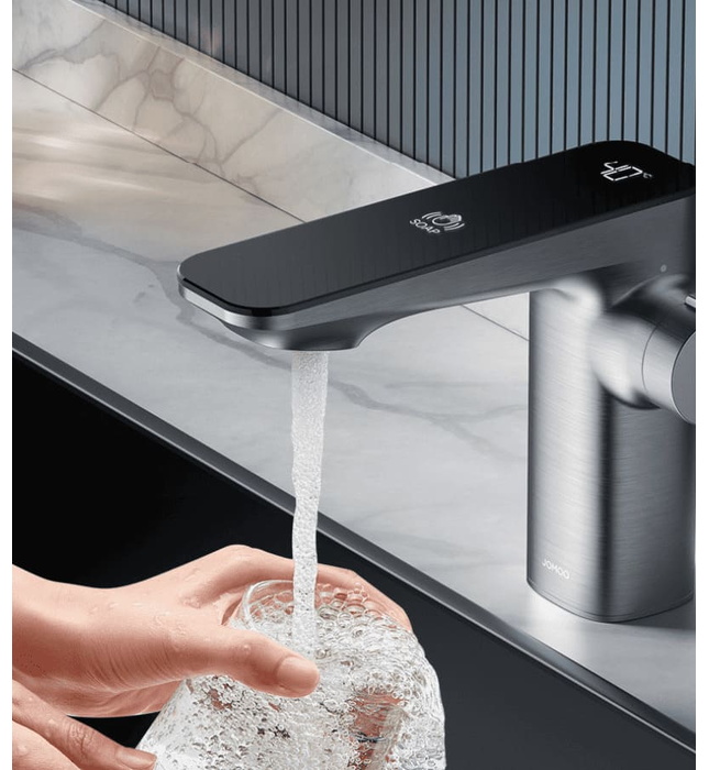 Vòi lavabo cảm ứng nóng lạnh dùng pin điện Jomoo 32425-694/1A-1