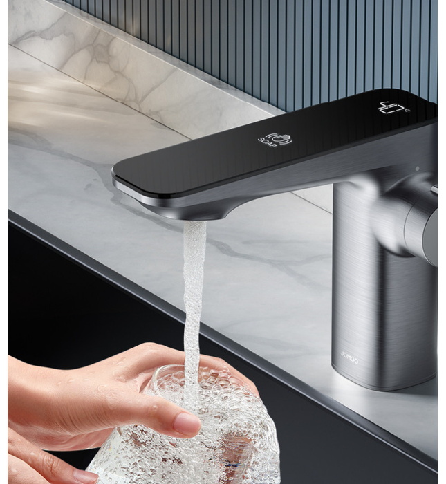 Vòi lavabo cảm ứng nóng lạnh dùng pin điện Jomoo 32434-602/1B-Z