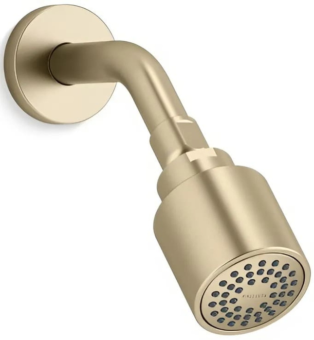 Bát sen tắm và tay sen gắn tường màu vàng Kallista P24482-00-BAF