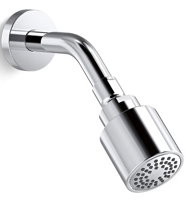 Bát sen tắm và tay sen gắn tường màu nickel Kallista P24482-00-BN