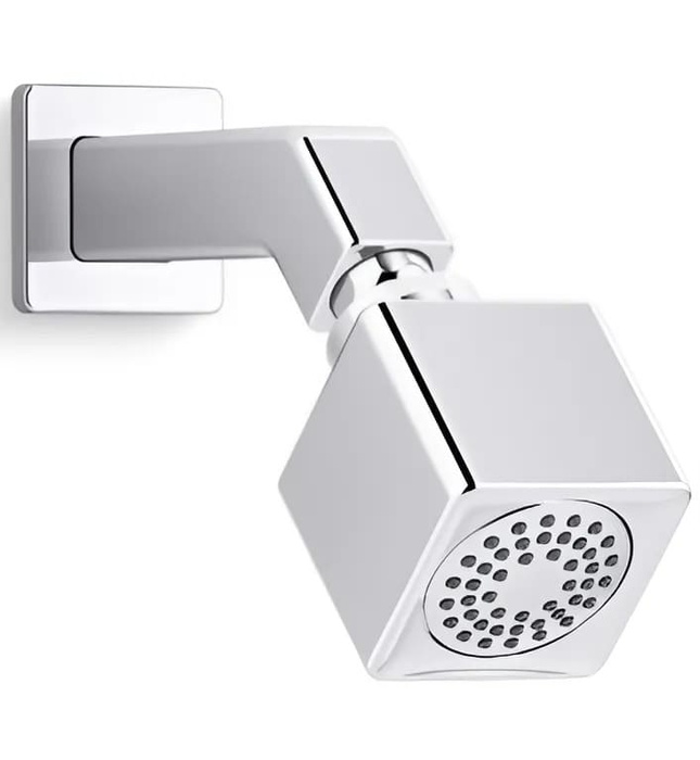 Bát sen tắm và tay sen gắn tường màu nickel Kallista P26005-00-AD