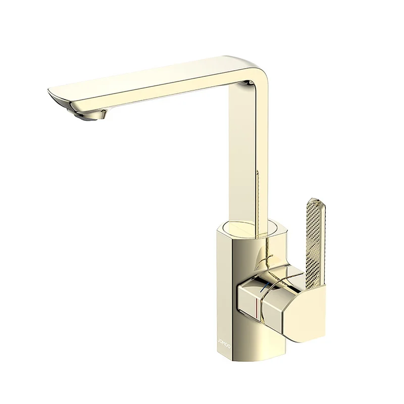 Vòi lavabo nóng lạnh thân cao màu vàng Jomoo 32437-716/EA-Z