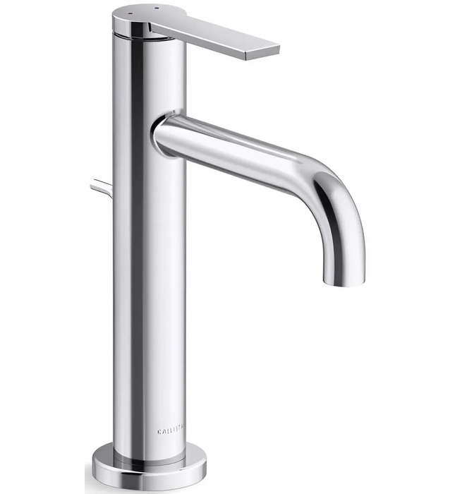 Vòi chậu rửa mặt nóng lạnh 1 chân màu nickel Kallista P26611-00-SN