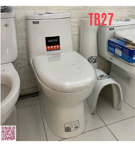 Bồn cầu Thái Bình 1 khối nắp êm TÂM THOÁT 27CM TB27