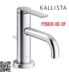 Vòi chậu rửa mặt cổ thấp màu chrome Kallista P26610-00-CP