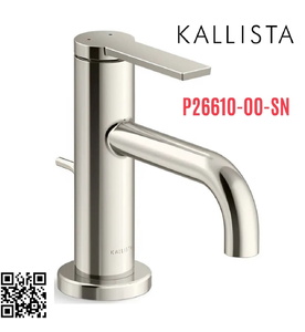 Vòi chậu rửa mặt cổ thấp màu nickel Kallista P26610-00-SN