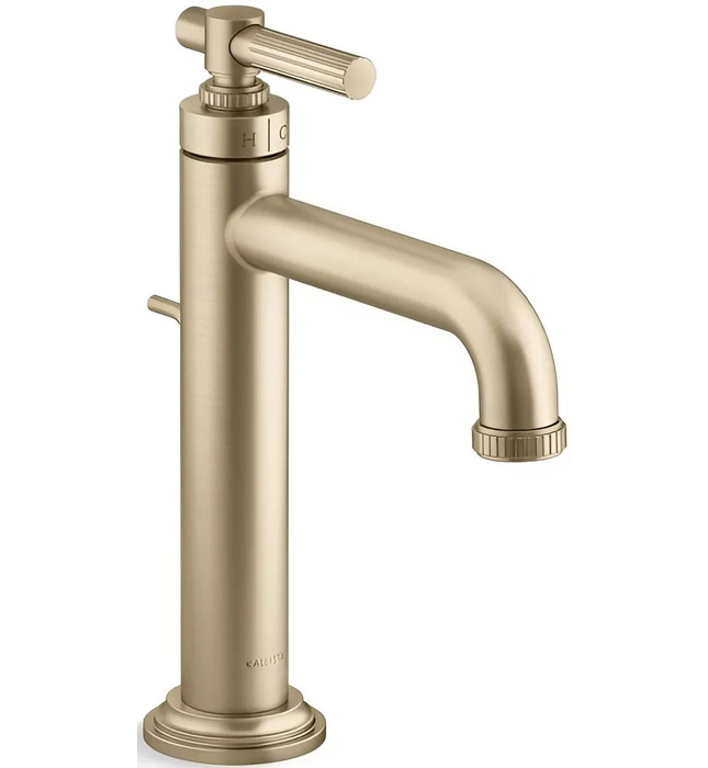 Vòi chậu rửa mặt nóng lạnh 1 chân màu nickel Kallista P26622-00-SN