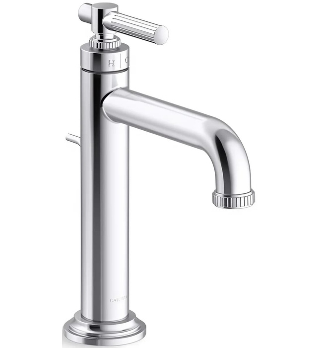 Vòi chậu rửa mặt nóng lạnh 1 chân màu chrome Kallista P26622-00-CP