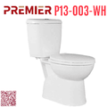 Bồn cầu 2 khối xả nhấn nắp êm Premier P13-003-WH
