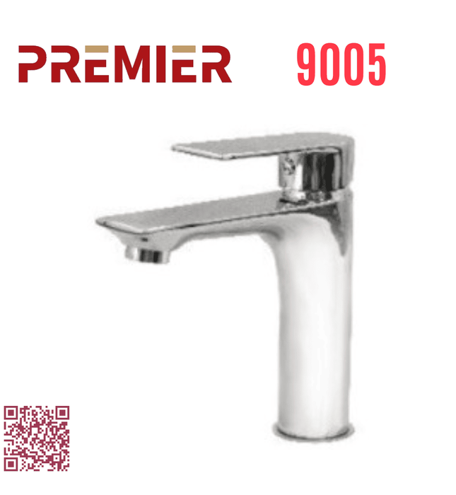 Vòi lavabo gật gù nóng lạnh 1 chân thấp Premier 9005