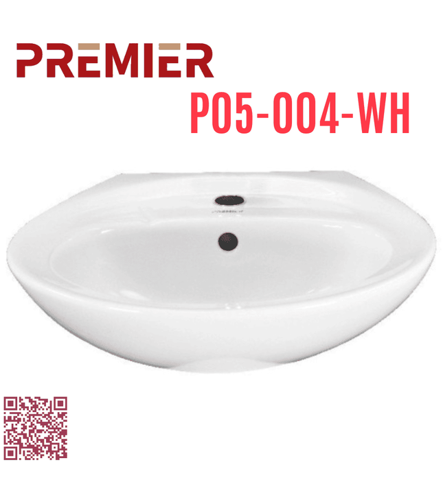 Chậu treo không chân đỡ Premier P05-004-WH