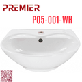 Chậu treo không chân đỡ Premier P05-001-WH