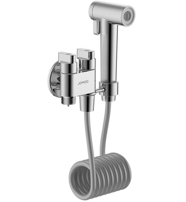 Bộ xịt vệ sinh + van góc Jomoo 74095-706/1B-1