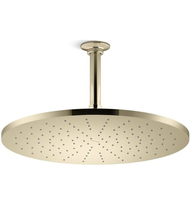 Bát sen tắm phun mưa tròn lớn màu đen Kallista P26139-00-BL