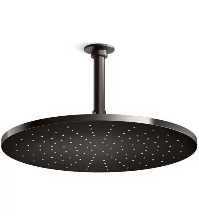 Bát sen tắm phun mưa tròn lớn màu vàng Kallista P26139-00-BAF