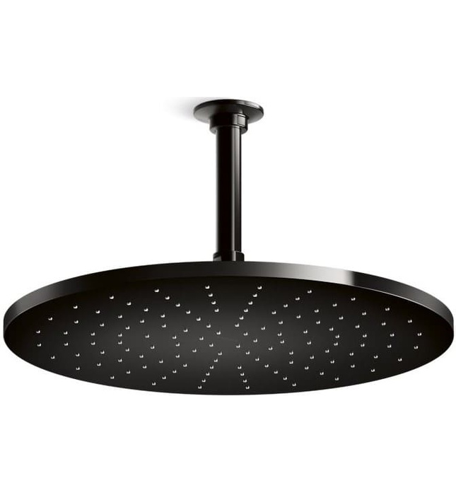 Bát sen tắm phun mưa tròn lớn màu nickel Kallista P26139-00-SN