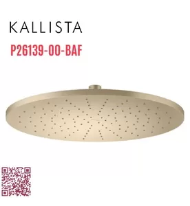 Bát sen tắm phun mưa tròn lớn màu vàng Kallista P26139-00-BAF