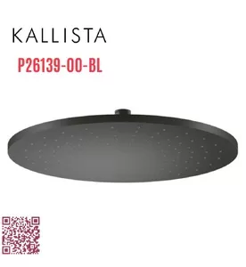 Bát sen tắm phun mưa tròn lớn màu đen Kallista P26139-00-BL