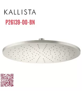 Bát sen tắm phun mưa tròn lớn màu nickel Kallista P26139-00-BN