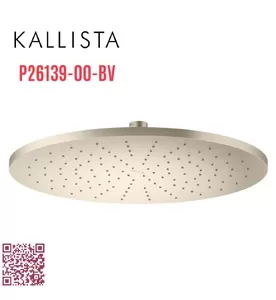 Bát sen tắm phun mưa tròn lớn màu đồng Kallista P26139-00-BV