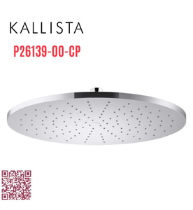 Bát sen tắm phun mưa tròn lớn màu chrome Kallista P26139-00-CP