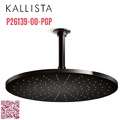 Bát sen tắm phun mưa tròn lớn màu đen Kallista P26139-00-PGP
