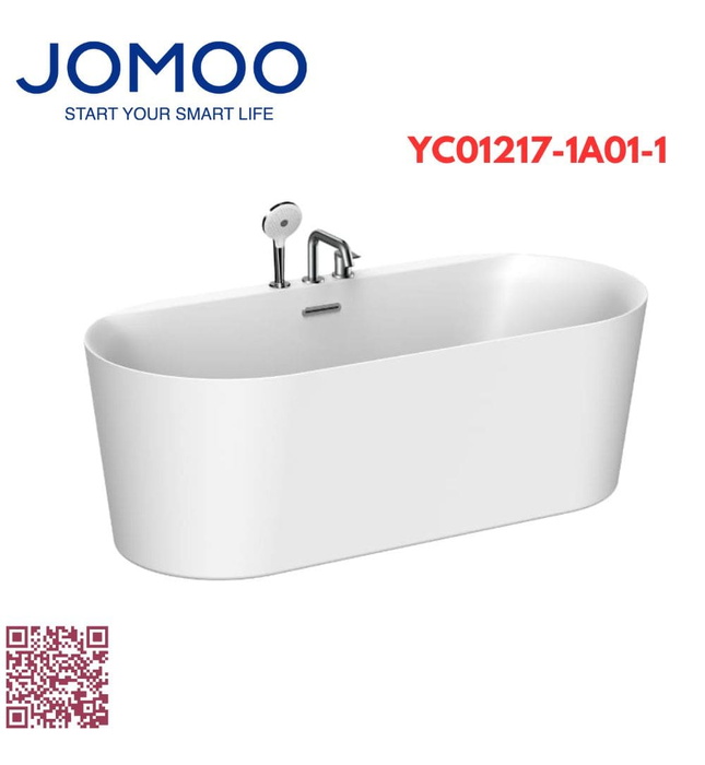 Bồn tắm đặt sàn 1.7m kèm bộ vòi Jomoo YC01217-1A01-1
