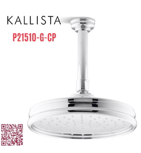 Bát sen tắm phun mưa ECO tròn cỡ nhỏ màu chrome Kallista P21510-G-CP
