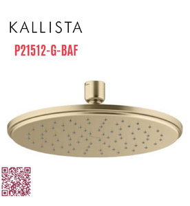 Bát sen tắm phun mưa ECO tròn nhỏ màu vàng Kallista P21512-G-BAF