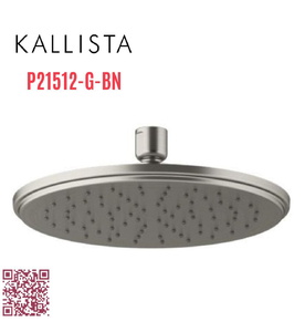 Bát sen tắm phun mưa ECO tròn nhỏ màu nickel Kallista P21512-G-BN