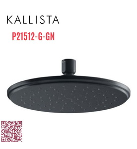 Bát sen tắm phun mưa ECO tròn nhỏ màu xanh đen Kallista P21512-G-GN