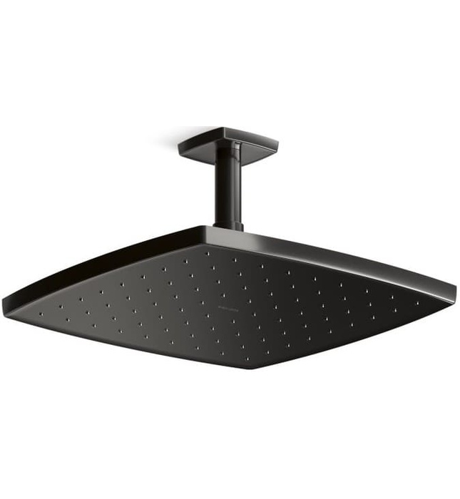 Bát sen tắm phun mưa vuông màu vàng Kallista P21514-00-AF