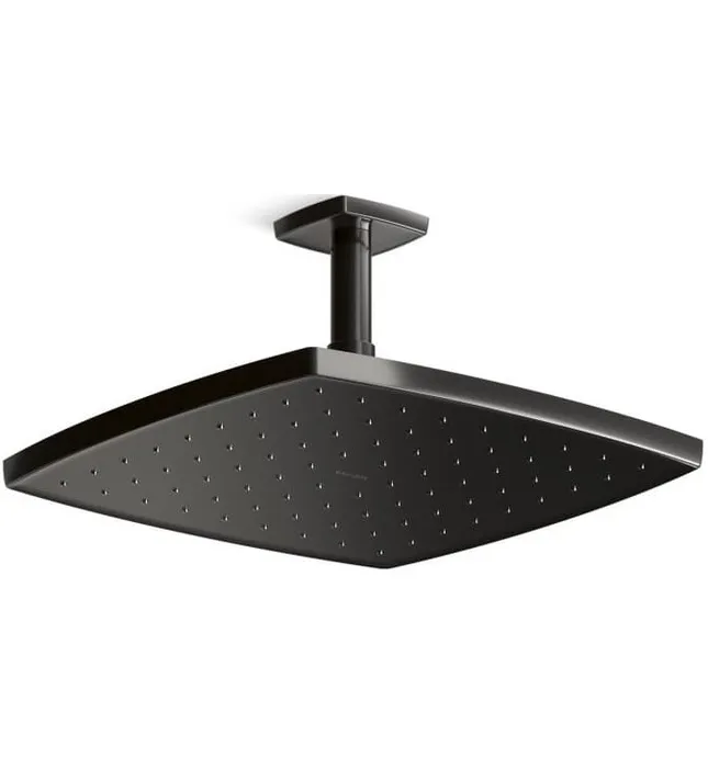 Bát sen tắm phun mưa vuông màu vàng Kallista P21514-00-BAF
