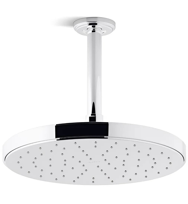 Bát sen tắm phun mưa tròn màu đen Kallista P21676-00-PGP