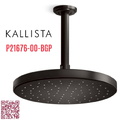 Bát sen tắm phun mưa tròn màu đen Kallista P21676-00-BGP