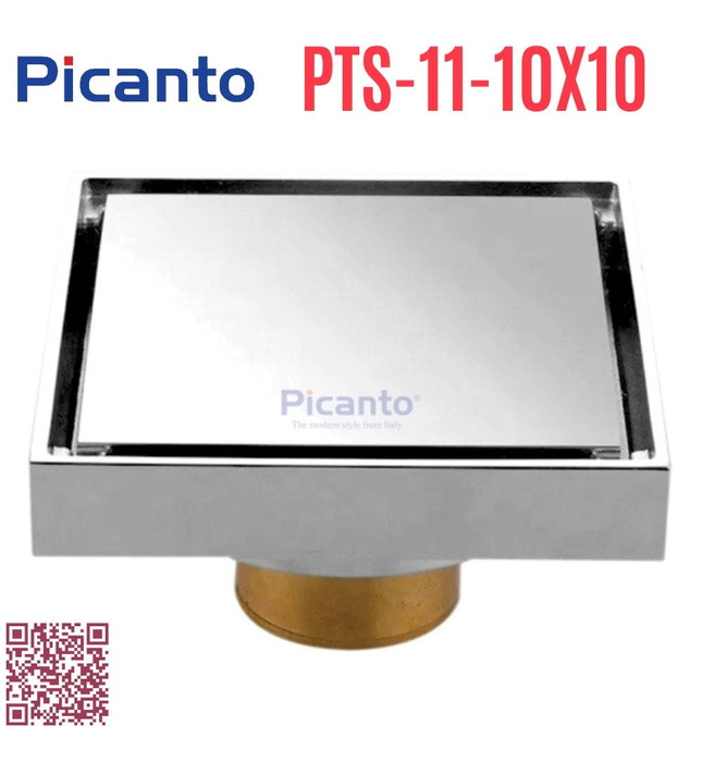 Ga thoát sàn SUS304 D60-90 Picanto PTS-11 10x10cm