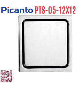 Ga thoát sàn SUS304 D60-90 Picanto PTS-05 12x12cm