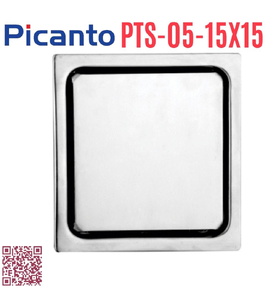 Ga thoát sàn SUS304 D60-90 Picanto PTS-05 15x15cm